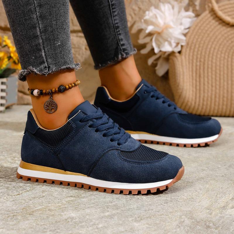 Thick-soled German training shoes autumn plus size new round toe lace-up casual sports Forrest Gump shoes