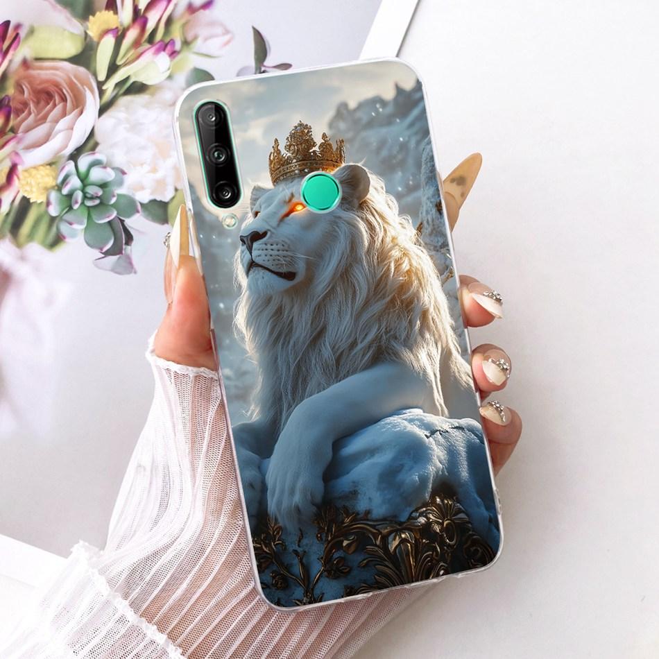 For Huawei Y7p Cool Dragon Tiger Pattern Phone Case For Huawei Y7P 2020 ART-L28 ART-L29 Soft Silicone TPU Cases
