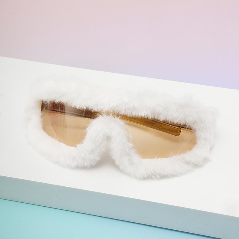 Trendy Winter Furry Decor Mirror With Pc Material And Unisex Style For Home Or Gift
