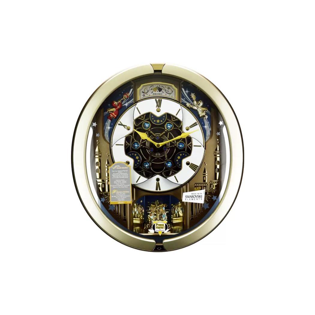 

SEIKO Quartz Movement Resin Glass Wall Clock Unisex Skeleton QXM291B QXM350G Coffee Watch Dial