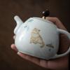 Cute Cat Ceramic Teapot Traditional Tea Pot 280ml