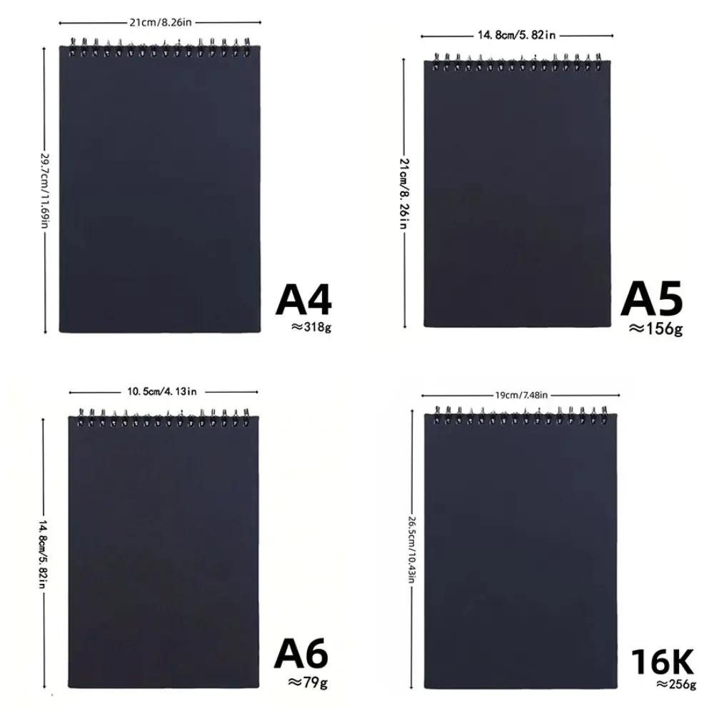 30 Sheets 8K 16K Coil Sketchbook A4 A5 A6 Eco-Friendly Thick Drawing Paper Spiral Bound Acid Free Artist Sketch Pad Colored Lead