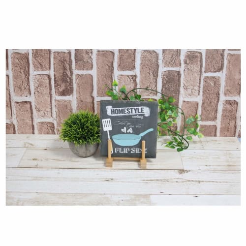 Emery Shokai Heat-Resistant Ceramic Trivet, Square (for Frying Pans), Approx. 16cm L x 16cm W x 0.7cm H, Stylish Interior Design, Black, FD009-10