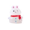 Cute Glow-in-the-dark Snowman Animal Snow Scene Small OrnamentGlow-in-the-dark Snowman Desktop Accessory
