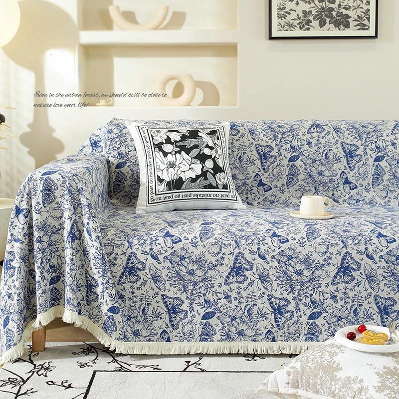 

Клетчатое одеяло для скандинавских летних универсальных кроватей Ins Wind, диван-кровать, декоративное покрывало для дивана в стиле бохо, одеяло для пикника с кисточкой 180x130cm