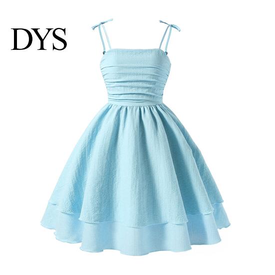 Mädchen Sommerkleid A-Linie Spaghettiträger Festlich Ärmellos Mode Outfit Midi Party Prinzessin für 8-14 Jahre Niedlich Und Süß