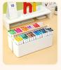 Handheld Colored Pencil & Marker Storage Box with Compartments – Large Capacity Pen & Brush Organizer for Students