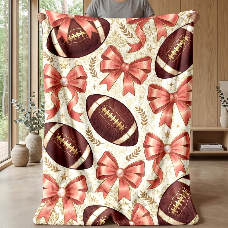 Football Fusion Art 1 Theme blanket Lightweight Warm Flannel Blanket Decorative Throw Blanket for Home Decoration