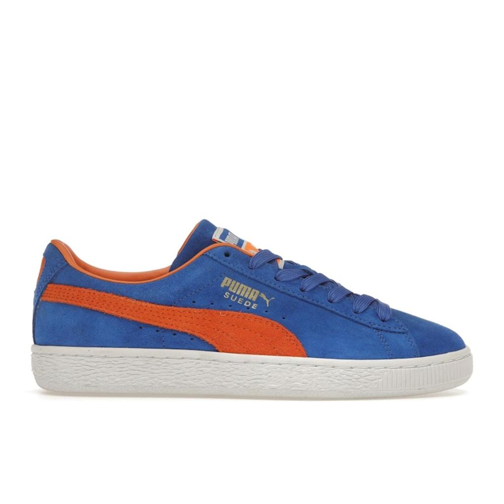 Puma Wildleder Teams Knicks Unisex Sneaker Blau Royal Lebhaft-Orange 380168-01