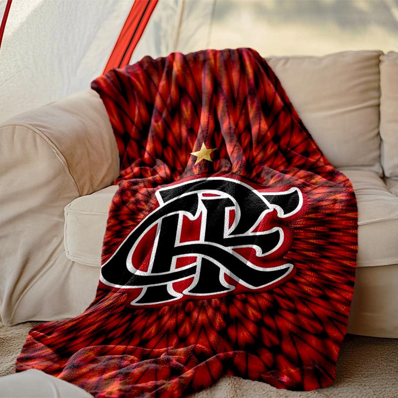 [1pc Rangers FC Blanket] All-Season Blanket - Cozy Blanket for Sofa Couch Home Decoration, Digital Printed Nap Blanket