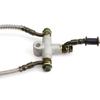 ATV Kart Hydraulic Brake Line Tee Hose Connector 3 Way T Adapter With M10x1.25 Banjo Bolt