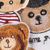Embroidery Cartoon Animal Bear Hand-sewn Towel Embroidery Large Patch Sticker DIY Clothing Accessories Embroidery Cloth Sticker