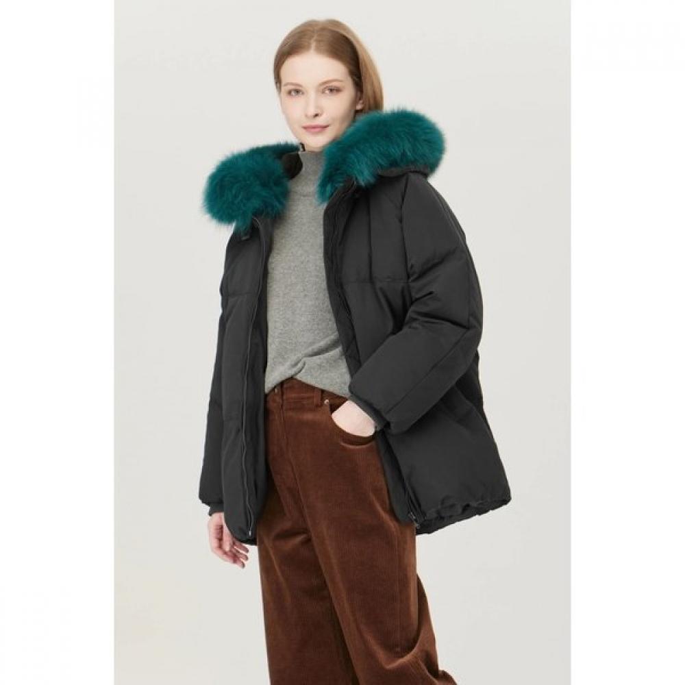 

Benetton Hooded Fur Duck Down Padding Bapde2561 DG (dark gray)/44