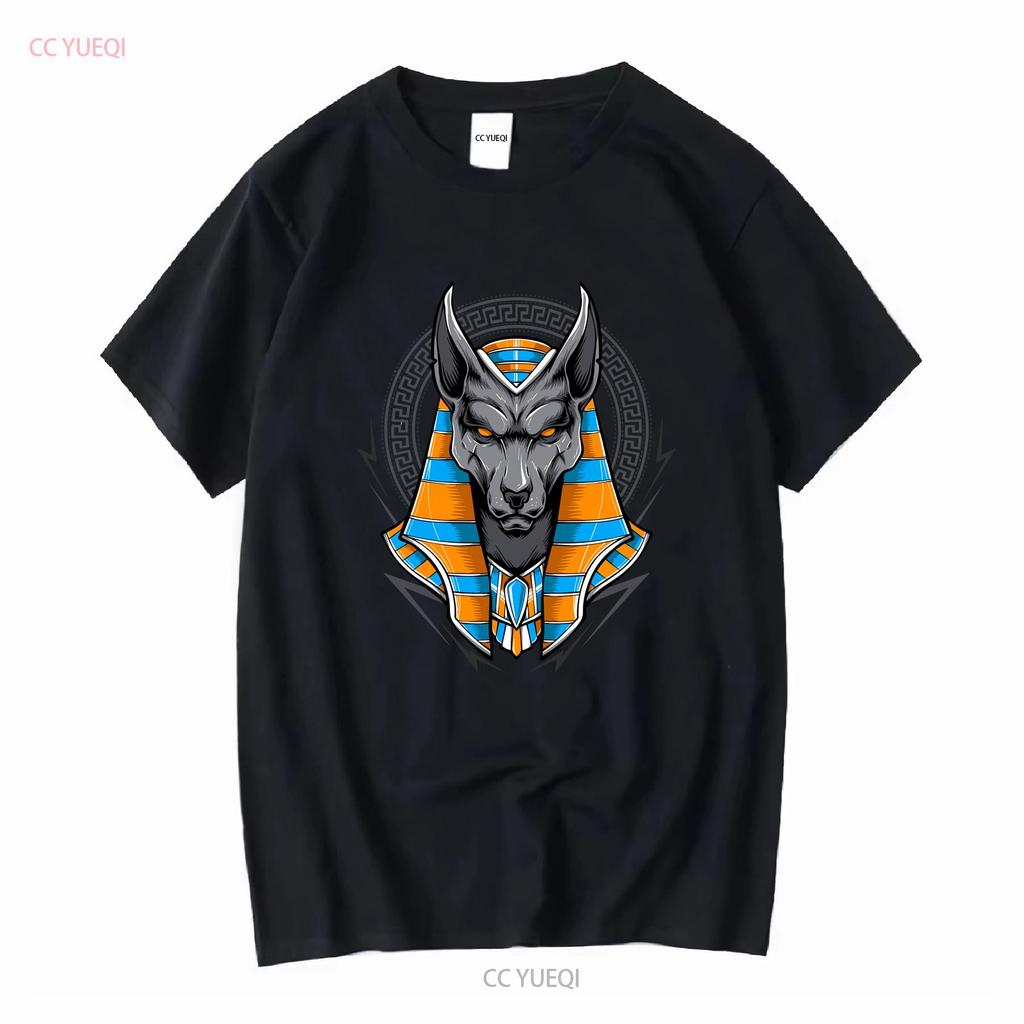 Anubis Ancient Egyptian God Of The Dead Egypt Anpu Jackal T Shirt Size S 5xl Vintage Washed Stretched Homme Streetwear