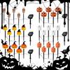 5 Pack Halloween Pumpkin Pathway Stake Lights Halloween Decoration Outdoor Solar Lights Waterproof for Garden Yard Pathway Decor