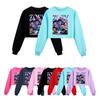 5002 Kids Girls Rumi Zoey Mira Printed Casual Long Sleeves Round Neck Sweatshirt Top