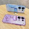 KADEM For Xiaomi Redmi Note 13 Pro 4G/Poco M6 Pro 4G Phone Case Rhinestone Decor Ring Kickstand TPU Cover