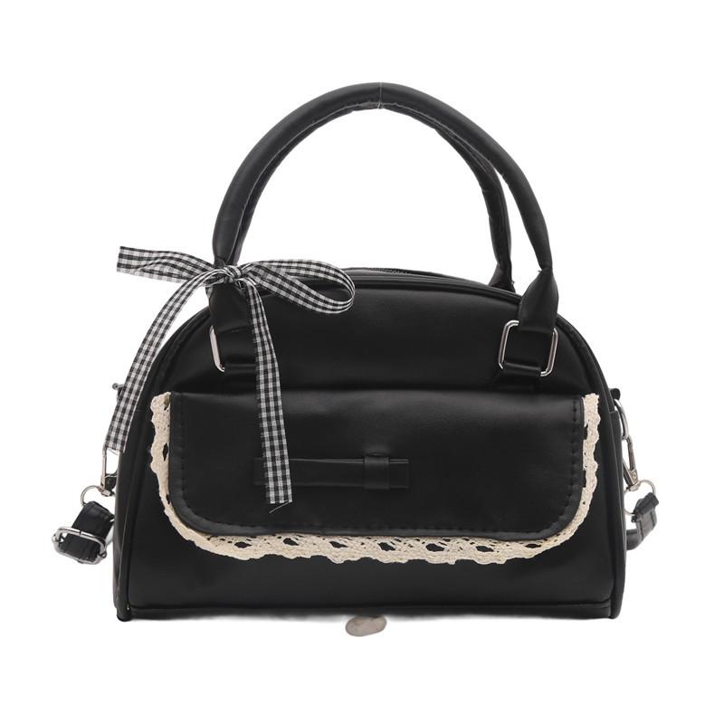 Cute cartoon girl bag 2 summer new large-capacity textured shoulder oblique span bag