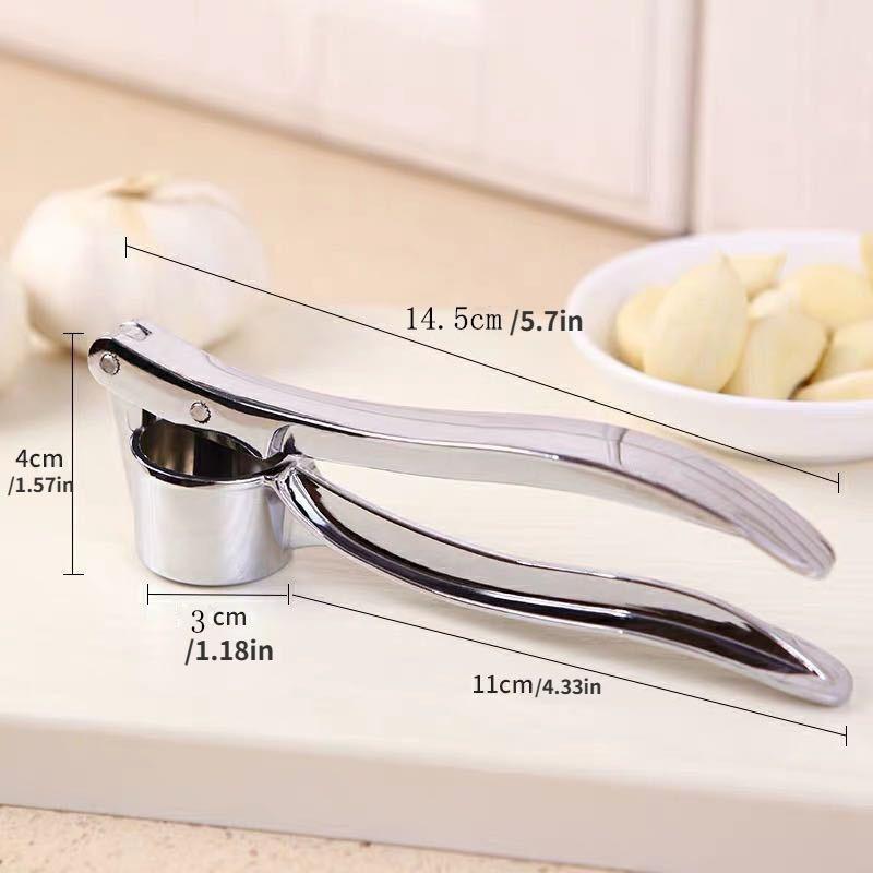 Ergonomische Knoblauchpresse aus Zinklegierung mit leicht zu reinigendem Design