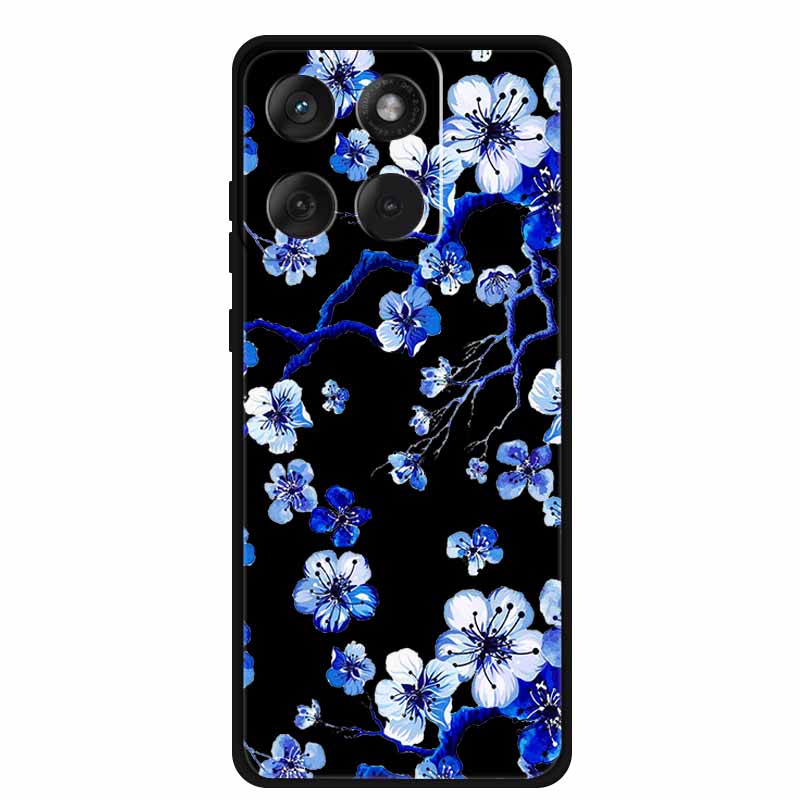 For Motorola G67 Power 5G 2025 Case Shockproof Soft Black Silicone Cute Cat Coque For Moto G67 Power Case 6.7" Cartoon Bumper