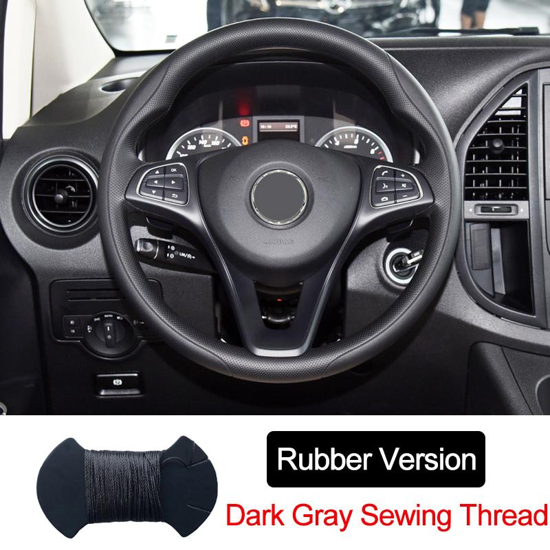 Hand Sewing Car Steering Wheel Wrap for Mercedes-Benz Vito III ( W447 ) 2015 - 2026 Circular Shape Braid On The Steering Wheel