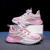 Girls Shoes Children's Sports Shoes 032 Spring and Summer Mesh Breathable Soft Sole Girls Running Shoes Pink Dad Shoes