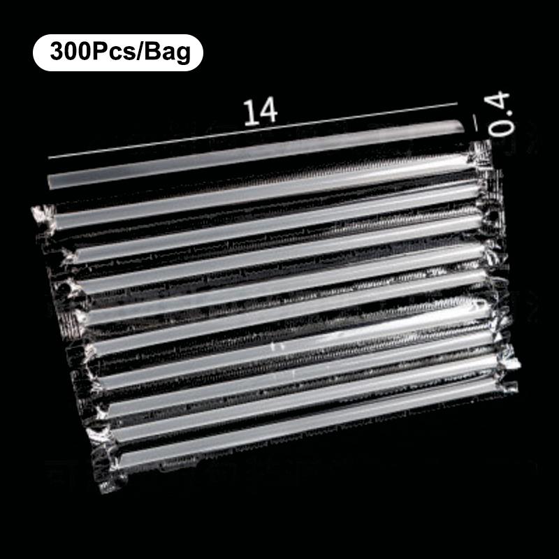 Disposable Drinking Straw Transparent Plastic Drinking Straw For Milk Smoothie Slushie Juice Bubble Tea Straw