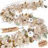 Autumn White Maple Leaf Rattan Decor Pendant for Thanksgiving