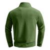 Herren Casual Einfarbig Stehkragen Halbreißverschluss Langarm Oberteil Herren Fleece Pullover Hoodie