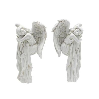 Creative Resin Angelic Figurine European Hanging Door Frames Enhances Space Decoration for Homeowner and Designers