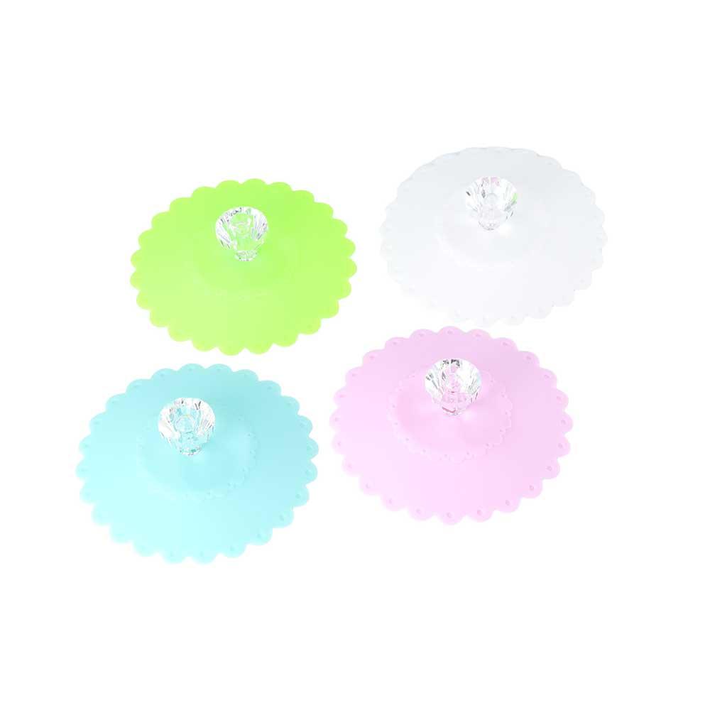 Glass Cup Accessories Leak Proof Anti-Dust Cup Seal Cup Lid Silicone Lids Cup Covers For Drinks