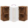 Bathroom Wall Mounted Cabinet Rustic Wood Finish 30 x 31.5 x 61 cm