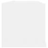 CD Wall Shelf White 75 x 18 x 18 cm Particleboard