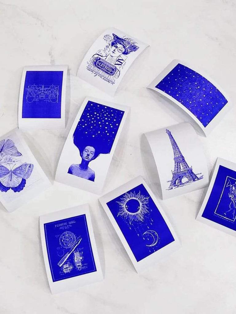 Fargeutskrift Termisk Skriver- Print Pods Mini Skriver, Termisk Utskriftsmaskin Fotomaker med Ruller Fargepapir, for Memo, Bilder