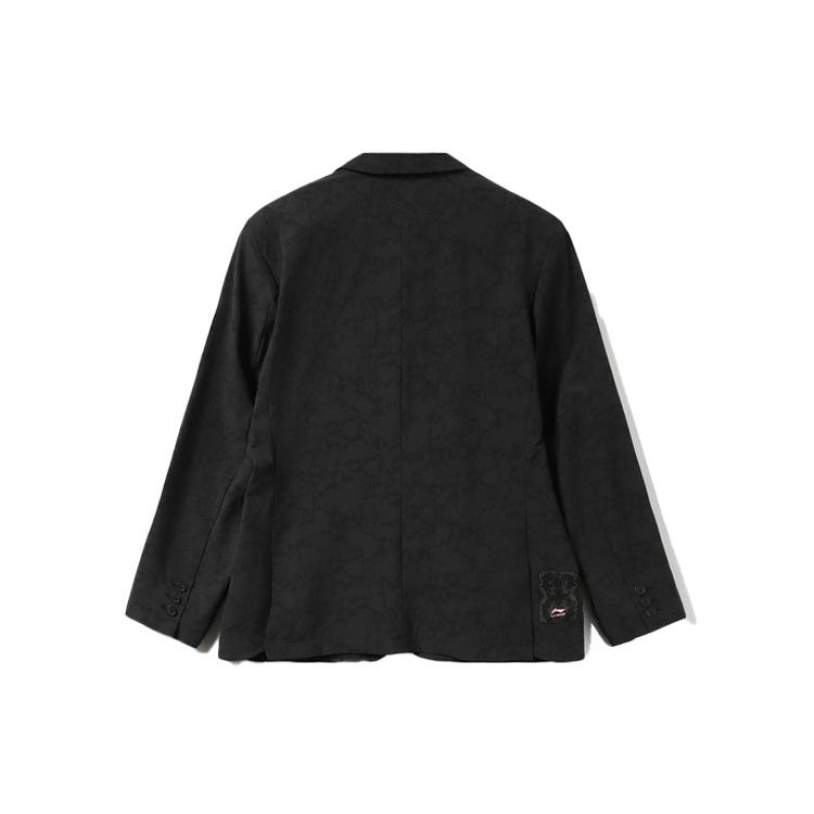 Li Ning X Erik Ellington Signature Series Snake Print Casual Suit Men Suits Black AFDR837-1