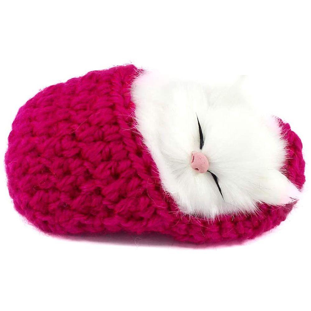 Sounds Sleeping Kitten Toy Slipper Sleeping Cat Simulation Sleeping Cats Mini Kittens In Shoes