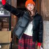 Winter Down Coat Thickened Padded Stand Collar Pockets Zipper Closure Pockets Windproof Heat Retention Short Type Cold Weather Outwear Cotton Jacket