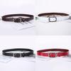 Genuine Leather Double Layer Belt For Women With Vintage Style And Small Pin Buckle For Dresses