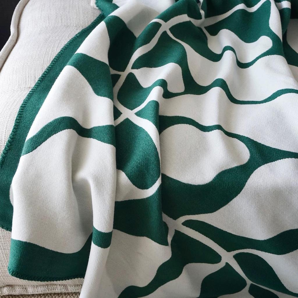 Pea Knitted Blanket, Sofa Blanket, Leisure Blanket, Homestay Decoration, 130x180cm