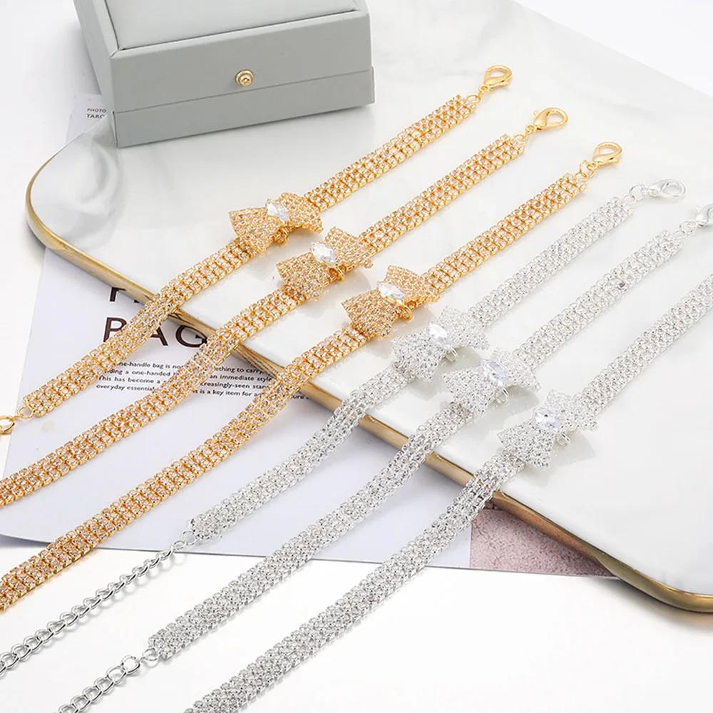 Cat Necklace Collar Adjustable Shine Diamond Cute Girl Wedding Birthday Party Pet Necklace Costume Accessories for Kitten Puppy