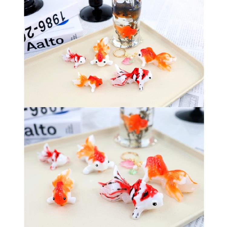 2Pcs Animal Silicone Mold for Epoxy Resin Craft 3D Goldfish Pendant Casting Mold