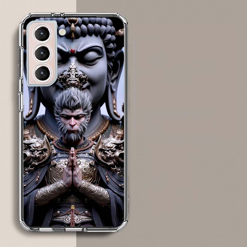 Black Myth Wu Kong Phone Case For Samsung Galaxy S25 Edge S24 S23 FE S21 S20 S10 Plus S22 S26 Ultra Cover Clear Cases TPU Capa S