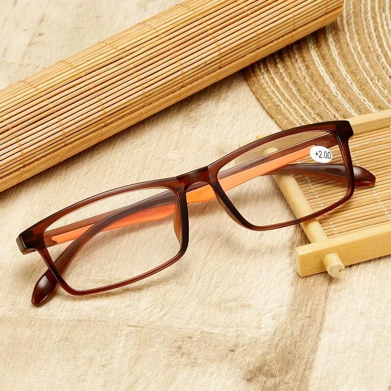 Ultra-Light Square Long-Sighted Glasses Neutral New Reading Glasses Comfortable High-Definition Long-Sighted Glasses +4.0
