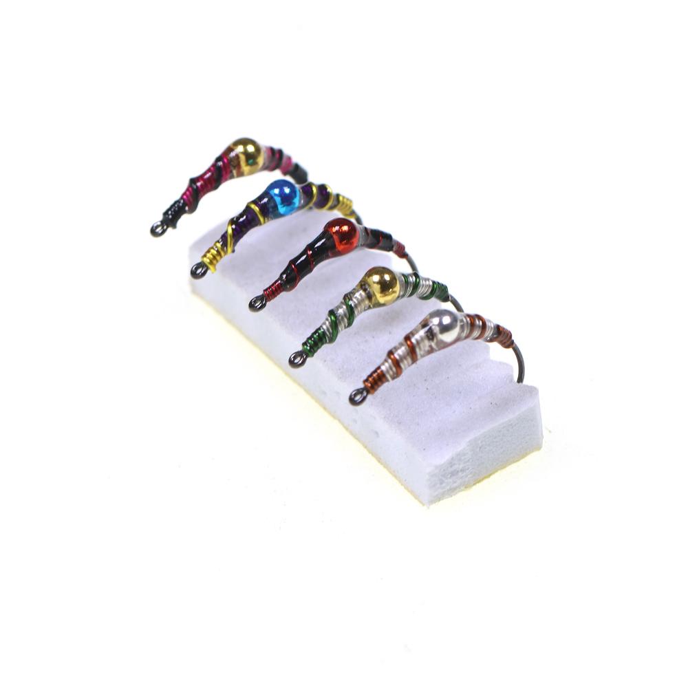 #9 Brass Bead Epoxy Chironomid Buzzer Nymph Fly, Midge Pupa Fast Sinking Fly Fishing Flies for Trout Grayling Bass