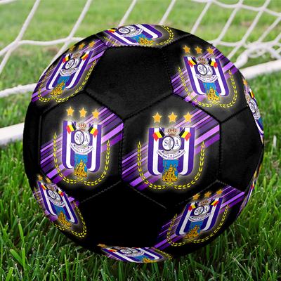 SIZE 5 RSC Anderlecht Soccer Ball Colorful All Ages Machine Stitched PVC Competition Ready Durable High-Bounce