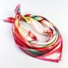 53CM Square Pure Silk Square Scarf 100% Mulberry Silk Decorative Flower Hairband Necktie Small Neckerchief for Women
