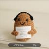 Mini Positive Energy Potatoes Hug Pocket Handmade Plush Wool Knitting Doll With Card Funny Christams Gifts Home Room Decoration