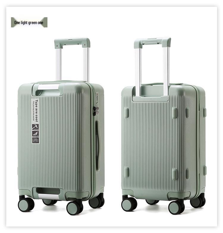 20-Inch Super Light Women's Carry-On Suitcase with Explosion-Proof Zipper, Trendy 24-Inch Men's Luggage, Large Capacity, Phone Holder Included
