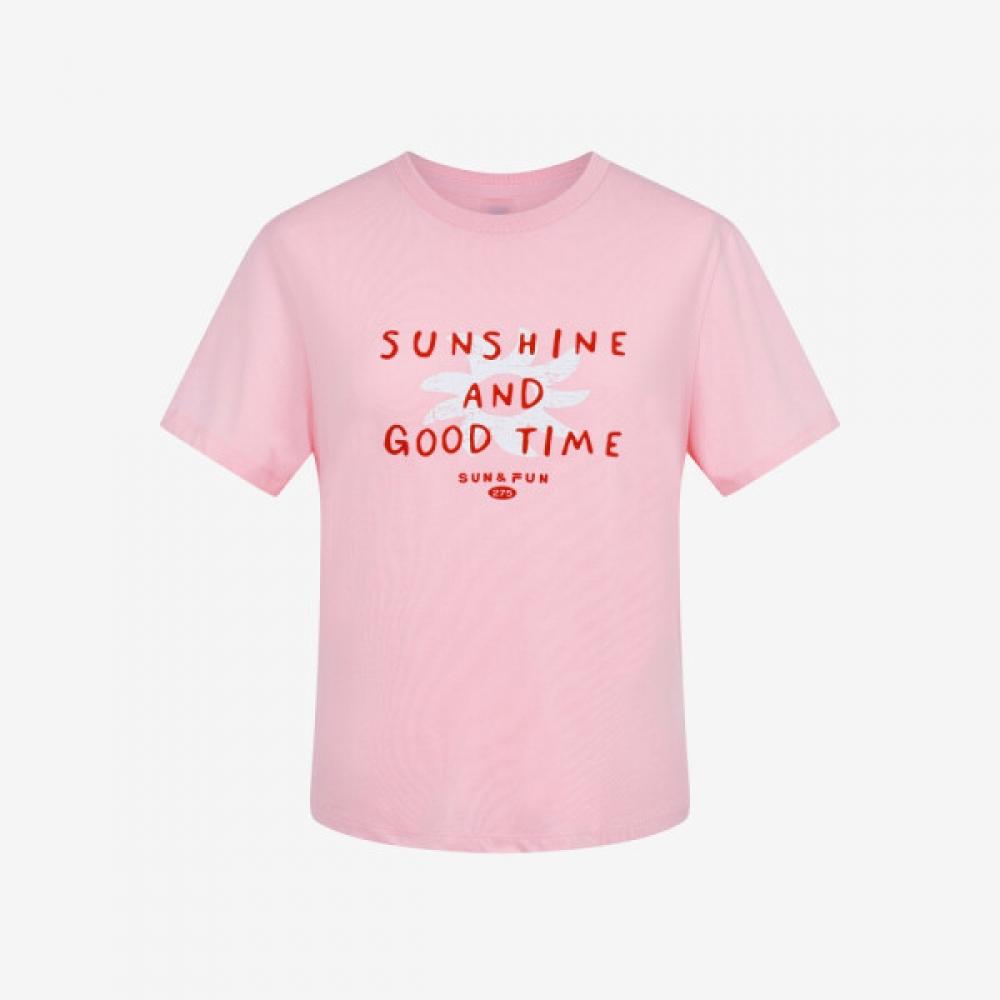 Fila Summer Graphic Semi Crop T shirT Fs2rsh2457f Pik Pink/W95