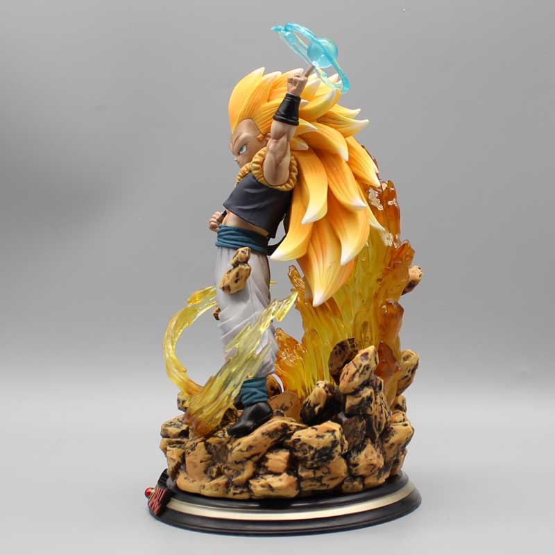 Dragon Ball Z Gotenks Figures Sjj3 Gotenks Anime Figures Super Saiyan Gk Statue Figurine 22cm Pvc Model Doll Collectible Toy Gif